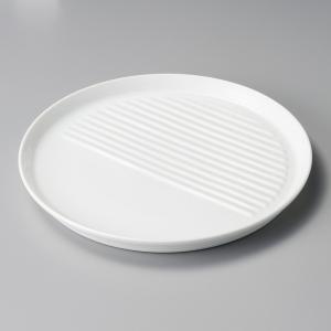 ●【2609】35..丸皿…備前焼 皿 丸皿 備前焼しめ 7.0皿 23cm おしゃれ 和食器 業務用 美濃焼 26b279