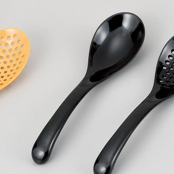 レンゲ 黒 PBT樹脂 17.5cm 中華食器 業務用 22d78649-279