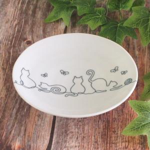 小皿 取り皿 16cm 猫柄 ねこ 軽い皿 プ...の詳細画像2