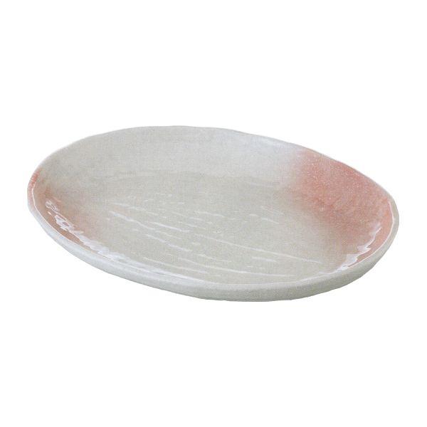 皿 楕円大皿 盛込皿 桜吹雪 37cm おしゃれ 和食器 業務用 美濃焼  23b254-06