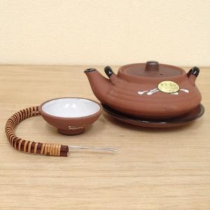 マルヨシ陶器 土瓶 丸形松葉 土瓶むし （ 340ml 陶器 土瓶蒸しセット