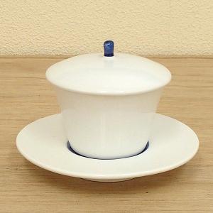 茶碗蒸し 器 青巻 受皿付 おしゃれ 和食器 業務用 美濃焼  23b286-19｜shikisaionline