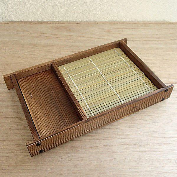 ざるそば 器 せいろ 焼杉 竹ス付 おしゃれ 業務用 和食器  23b327-15