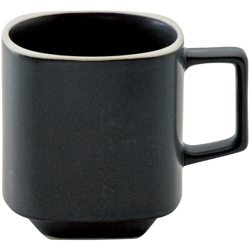 マグカップ スタック カーボンブラック おしゃれ 洋食器 業務用 美濃焼