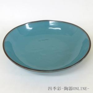 皿 楕円皿 パスタ皿 22.5cm カレー皿 アンティークブルー ラフェルム おしゃれ 業務用 美濃焼｜shikisaionline