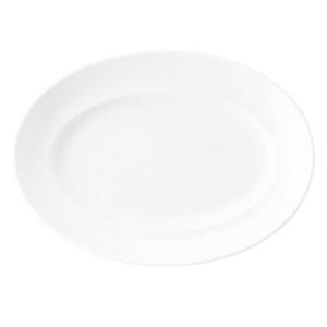皿 大皿 楕円皿 36.5cmプラター ホワイト マーレ 洋食器 おしゃれ 業務用 美濃焼｜shikisaionline