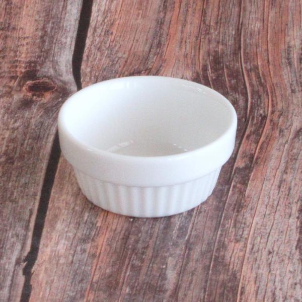 ココット スタック スフレ 6.5cm 白 マーレ 洋食器 おしゃれ 業務用 美濃焼