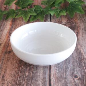 ボウル 鉢 11cm 水明 白 台形 おしゃれ 業務用 洋食器 美濃焼 y11-166
