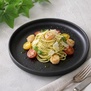 皿 丸皿 黒備前 7.0皿 20cm おしゃれ 和食器 業務用 美濃焼 26b279-07