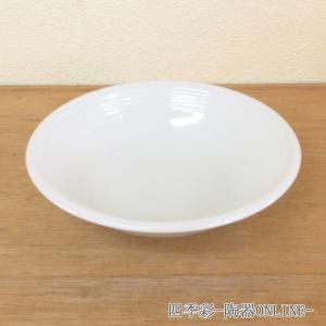 鉢 ボウル 24cm スープボウル 白 オービット 深皿 おしゃれ 洋食器 業務用 美濃焼 k12600015｜shikisaionline