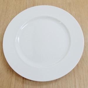 皿 リムプレート 21cm皿 ホテルベーシック 玉渕 白 洋食器 業務用 美濃