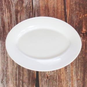 皿 楕円皿 23cm オーバルプラター 白 フォンテ おしゃれ 洋食器 業務用