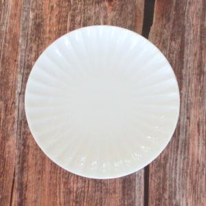 皿 小皿 12.5cm丸皿 白磁 かすみ おしゃれ 和食器 業務用 美濃焼