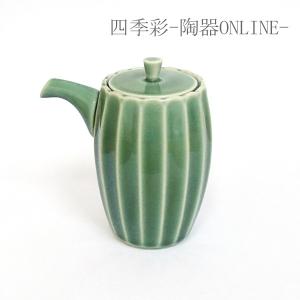 醤油さし 陶器 緑 かすみ おしゃれ 和食器 業務用 美濃焼｜shikisaionline