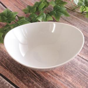 白玉渕 耳付8吋ベーカー 白い器 洋食器 楕円・変形ボール（M） 業務用