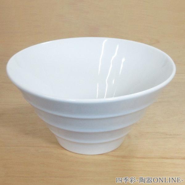 ラーメン丼 ラーメンボウル 18cm 白 美濃焼 日本製 丼ぶり おしゃれ 業務用 食洗機対応 電子...