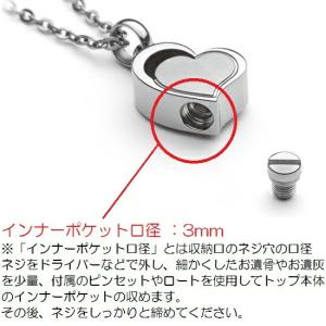 ・チタン製 遺骨ペンダント【クオーレ プレーン】の詳細画像2