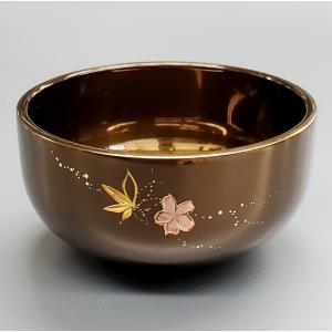 りん【桜楓彫金入メタリックブラウン 2.5寸】おリン　リン　モダン仏具｜shikiya5940