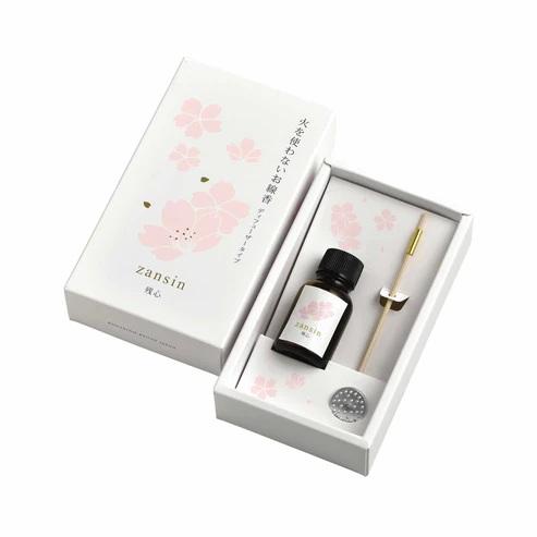 火を使わないお線香　残心（リードスティック、香立入） 【香彩堂】