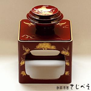 会津漆器 銚子 松竹梅 天金 朱 容量：約300ml＜お祝い お正月 おせち