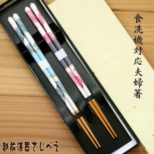 名入れ無料 食洗機対応 夫婦箸 ドルチェ 2膳 紙箱入り メール便無料  結婚祝い ギフト プレゼント 新築 御祝 かわいい 日本製  おしゃれ 誕生日 母の日 父の日