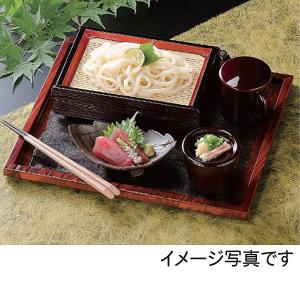 線筋長角ざるセイロ 竹ス付 溜内朱 和食器 そ...の詳細画像4