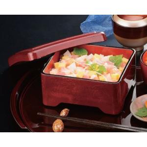 うな重箱 梨地内朱 菊 光月丼重 うなぎ 重箱...の詳細画像1