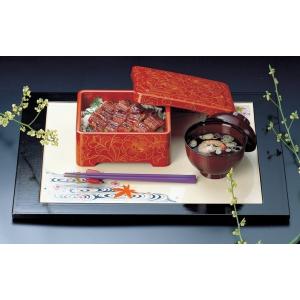 うな重箱 梨地内朱 菊 光月丼重 うなぎ 重箱...の詳細画像3