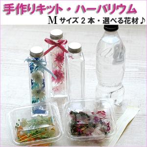 ハーバリウム キット 手作り Mサイズ ２本セット 送料無料 ハンドメイド ギフト おしゃれ DIY  かわいい 母の日 春休み 自由研究 工作