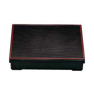 木製8.5寸千筋松花堂 総黒 仕切付 弁当箱 おしゃれ 業務用 容器