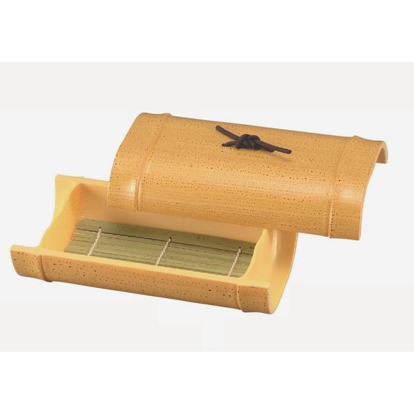 越前ゴマ竹盛器 蓋 竹ス付 和食器 そば皿 そばせいろ お蕎麦 ざるそば ざる蕎麦 業務用 家庭用 ...