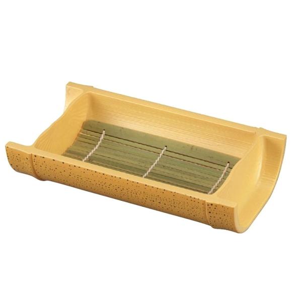 越前ゴマ竹盛器(深）竹ス付 和食器 そば皿 そばせいろ お蕎麦 ざるそば ざる蕎麦 業務用 家庭用 ...