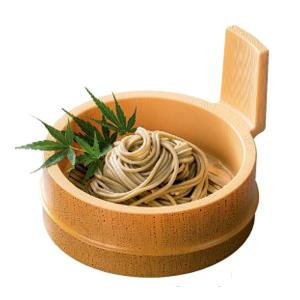 萬葉重 竹ス付 黒天朱 つゆ入・薬味皿セット 和食器 そば皿 そばせいろ