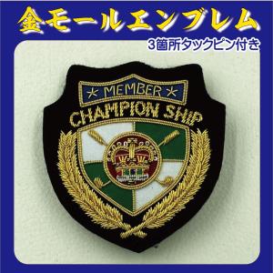 モールエンブレム ゴールド 金 ワッペン ブレザー 上衣 ジャケット