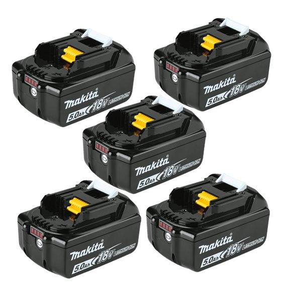 [日本国内正規流通品/純正品] 5個セットマキタ BL1850B リチウムイオンバッテリー純正品 A...