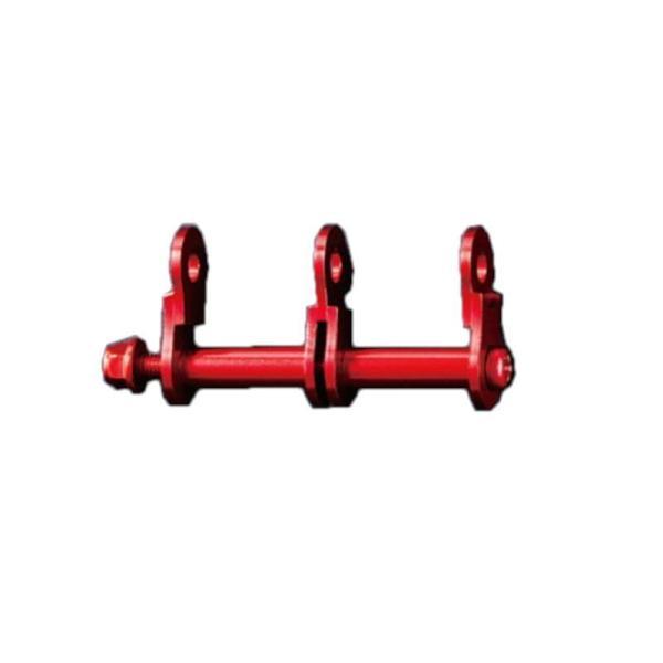 KNICKS ニックス ALU-2-R アルマイト加工 アルミ 2連結金具一式/赤 ◇