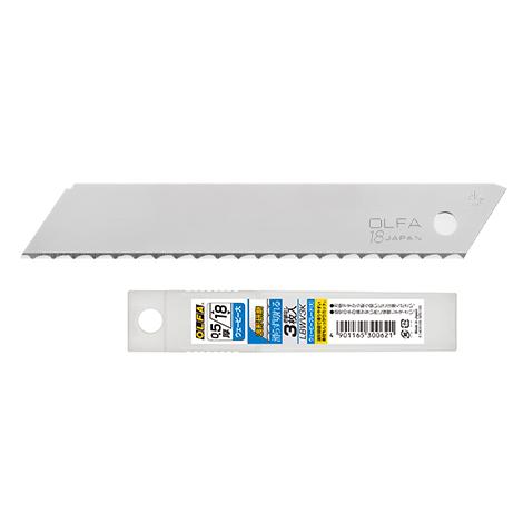オルファ(OLFA) LBWV3K ウェービーブレード（大）3枚入 波形研磨の刃が滑りやすい素材もス...