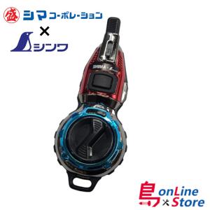 【限定色】シンワ測定 ハンディ墨つぼJr.Plus自動巻 メタルレッド×メタルブルー　自動巻き8ｍ　87160【シマコーポレーション×シンワ測定コラボ商品】｜shima-takatsuki