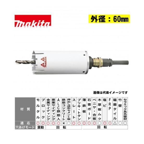 マキタ(makita) A-35673 マルチサイディングコアビットセット 外径60ｍｍ (シャンク...