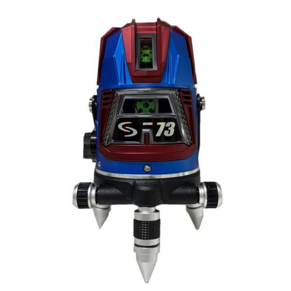 【シマ×テクノ販売】  テクノ販売 S-73B グリーンレーザー墨出し器 ジンバル式 (縦4方向矩・...