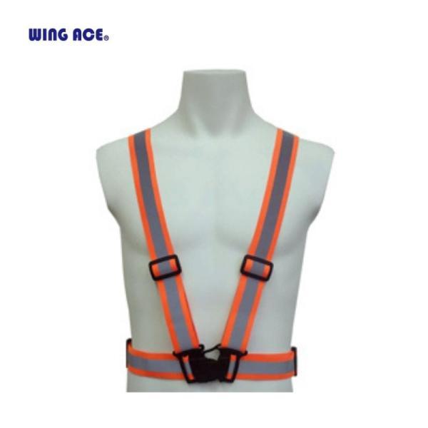 熱田資材 RV-402R 反射ベスト リフレックスーV 蛍光オレンジ