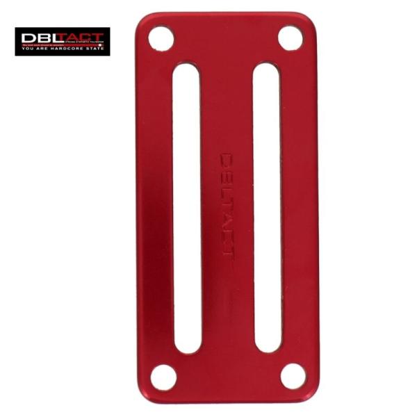 DBLTACT(ダブルタクト) DT-AD2-R アルミD環取付具 2ツ穴 レッド