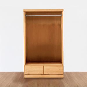 ハンガーラック 引き出し付き 完成品 幅80 チェスト おしゃれ ハンガー