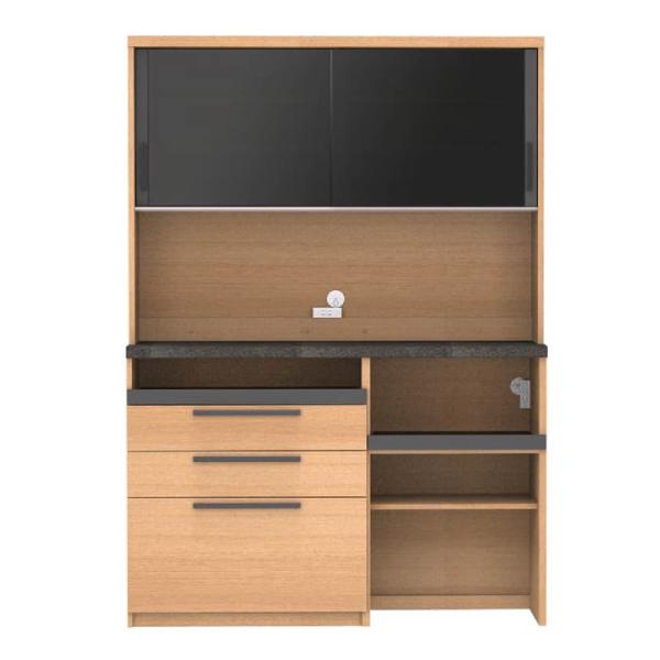 パモウナ 食器棚 引き戸 レンジ台 キッチン収納 キッチンボード 日本製 ダイニングボード オーチェ...