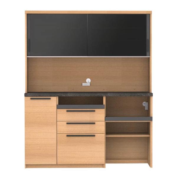 パモウナ 食器棚 引き戸 レンジ台 キッチン収納 キッチンボード 日本製 ダイニングボード オーチェ...