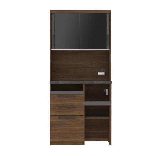 パモウナ 食器棚 引き戸 レンジ台 キッチン収納 キッチンボード 日本製 ダイニングボード オーチェ...