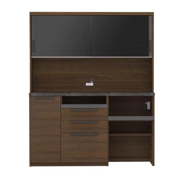 パモウナ 食器棚 引き戸 レンジ台 キッチン収納 キッチンボード 日本製 ダイニングボード オーチェ...