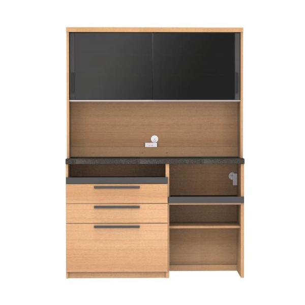 パモウナ 食器棚 引き戸 レンジ台 キッチン収納 キッチンボード 日本製 ダイニングボード オーチェ...