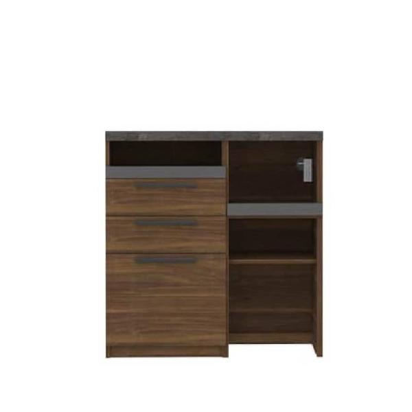 パモウナ キッチンカウンター 幅90 食器棚 レンジ台 日本製 カウンター オーチェ SY- 900...