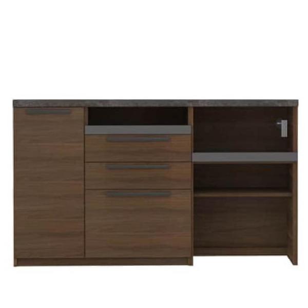 パモウナ キッチンカウンター 幅160 食器棚 レンジ台 日本製 カウンター オーチェ SY- 16...